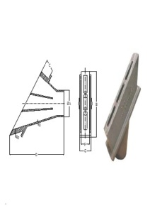 Reinforced inclined nozzle